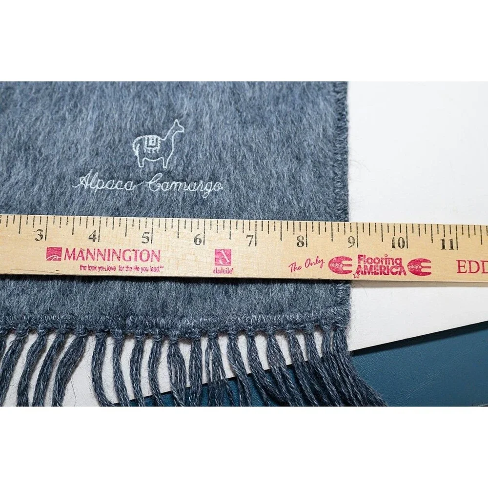 Alpaca Camargo Gray Scarf rectangle Peru